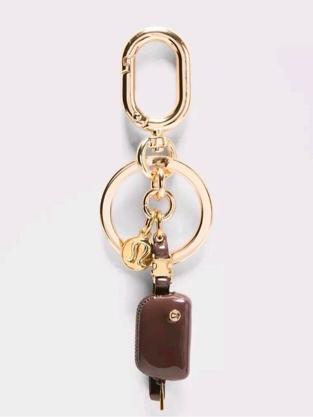 Lululemon Everywhere Belt Bag Charm Keychain in brown  #lululemon #keychain